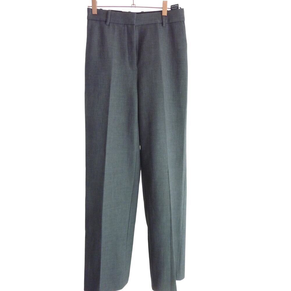 Aritzia Babaton NWT Womens Agency Pants Size 4 High Rise Straight Leg Gray Work